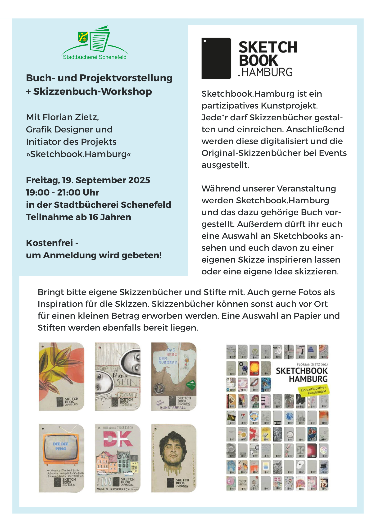 Skizzenbücher ansehen und Workshop - 2