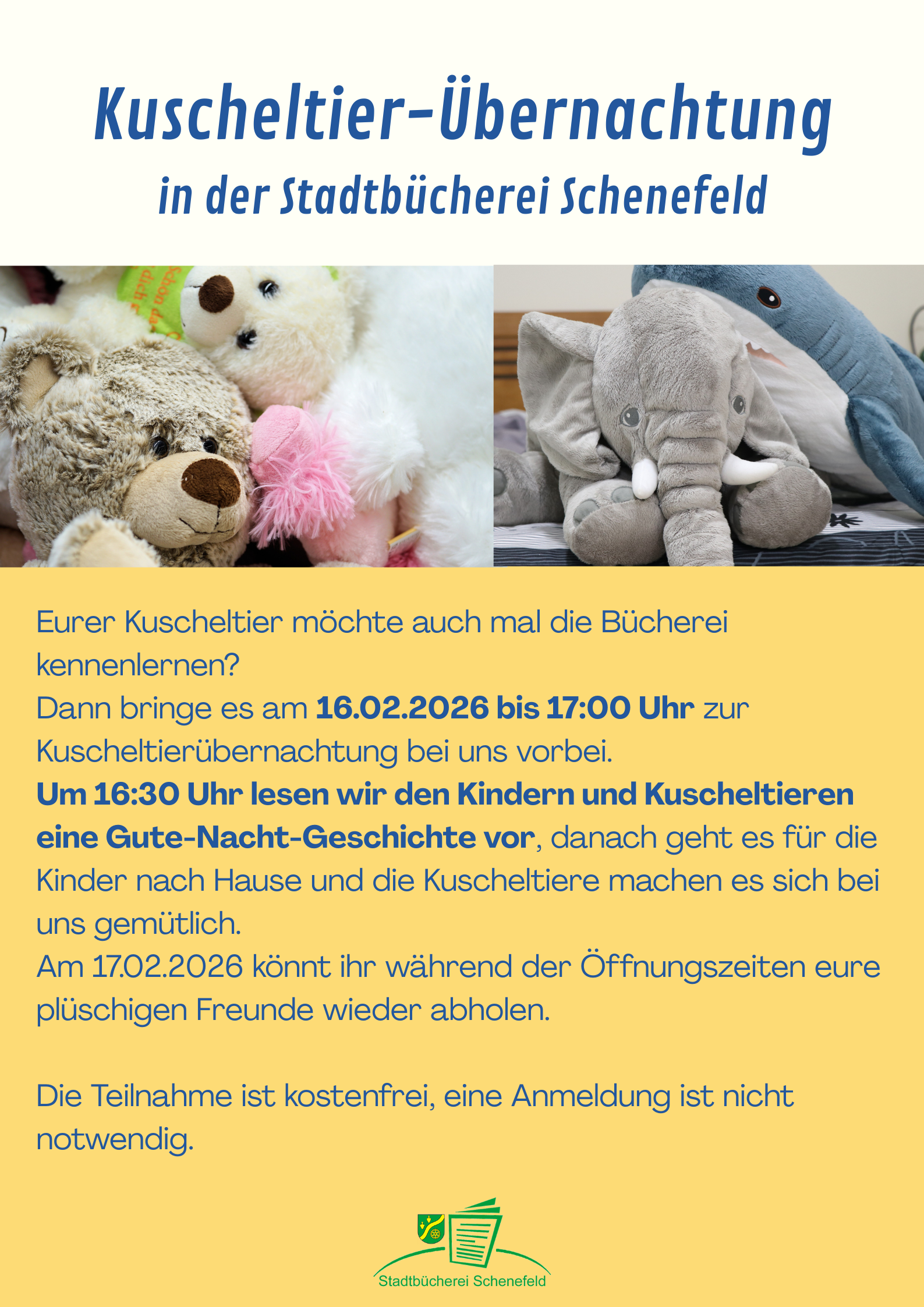 Kuscheltier-Übernachtung - 1