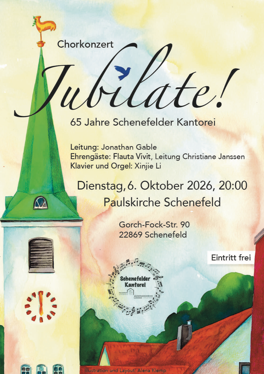 Einladung zum Chorkonzert Jubilate