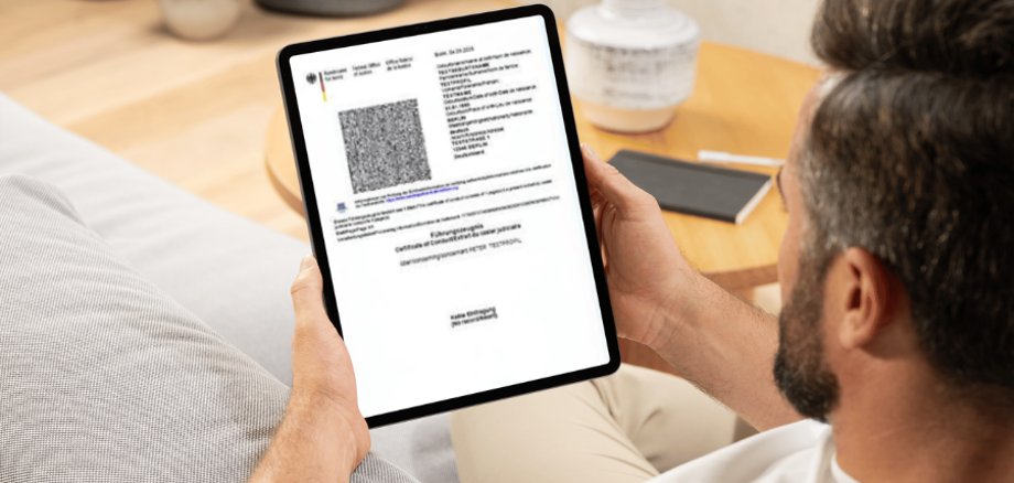 NEU: Digitales Führungszeugnis online beantragen NEU: Digitales Führungszeugnis online beantragen