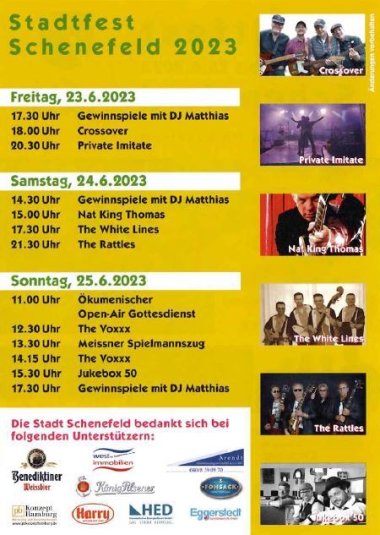 Plakat zum Stadtfest